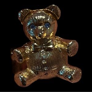 Rare! Vintage Max Factor Solid smell good Compact, Teddy Bear